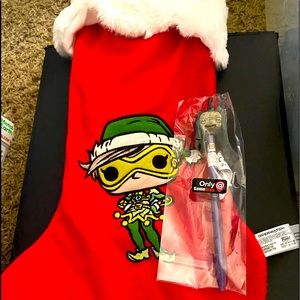 Funko Pop! Overwatch Winter Christmas Stocking GameStop Excl. plus Funko pen
